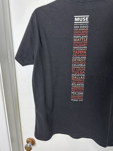 Muse The 2nd Law Tour T Shirt 2013 Size L English Rock Band Next Level Uprising - Picture 9 of 9