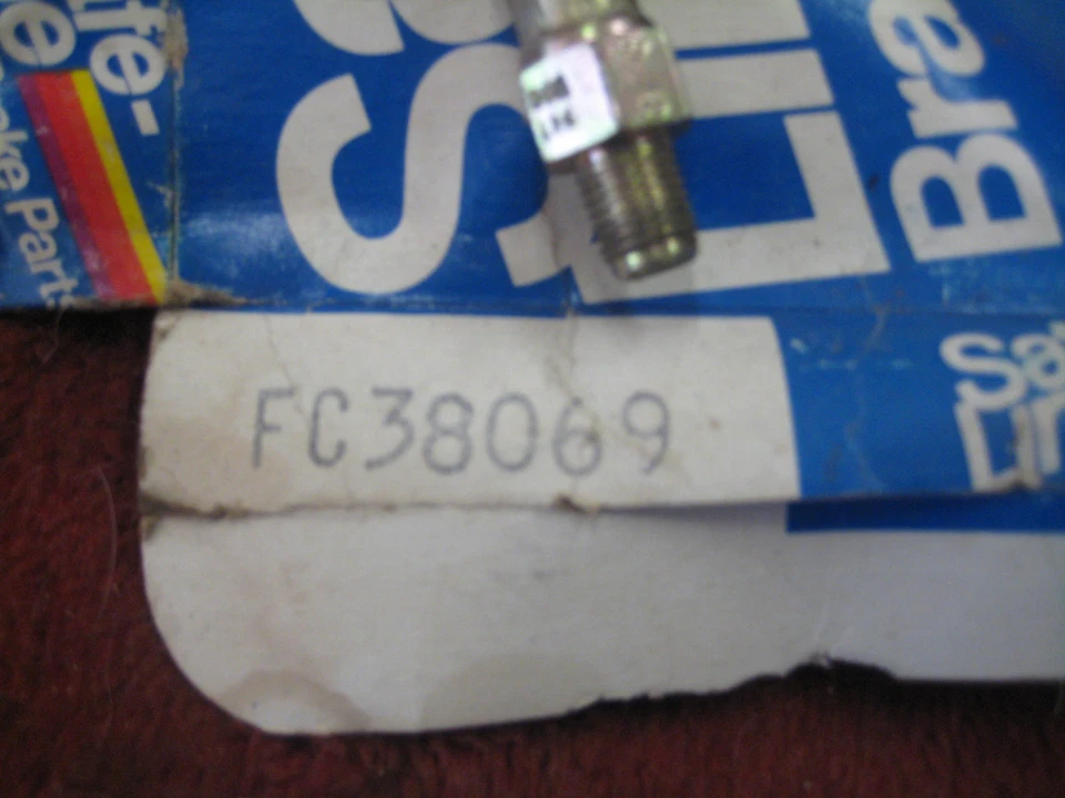 Brake Hydraulic Hose Rear-Left/Right Airtex SafeLine USA Made FC38069 - Image 3 of 3