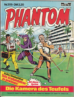  PHANTOM #205 Die Kamera des Teufels, Bastei Verlag 1981 COMICHEFT TOP Z1