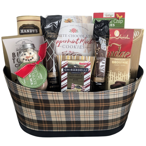 Christmas Gift Basket - Chocolates & Cookies Gourmet Holiday Gift Basket - Picture 2 of 5