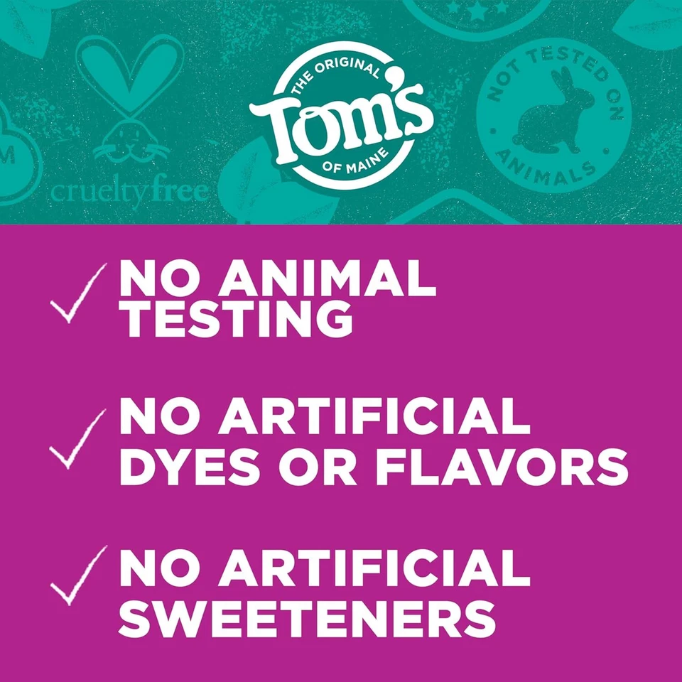 Tom’s of Maine Antiplaque and Whitening Toothpaste, Fluoride Free, Fennel, 3 Pac - Image 3 of 4