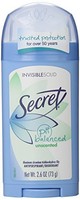 2 Pack - Secret Anti-perspirant Deodorant Invisible Solid Unscented 2.60 Oz Each on sale 2 Pack - Secret Anti-perspirant Deodorant Invisible Solid Unscented 2.60 Oz Each on sale