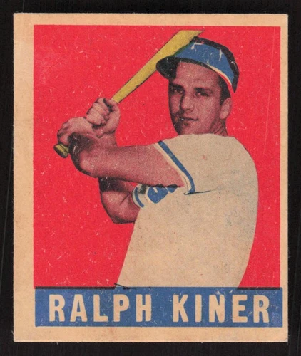 1948 LEAF RALPH KINER 91 POOR HOF RC BASEBALL PITTSBURGH PIRATES