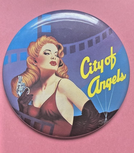 City of Angels 3 1/2" Broadway Musical Pinback Button 1989 - Picture 2 of 3