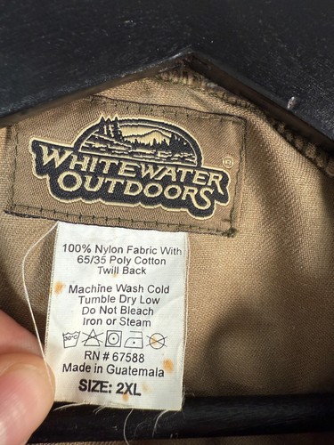 Whitewater Outdoors Mens Realtree Hardwoods Camo Hunting Light Jacket Sz 2XL - Picture 4 of 8