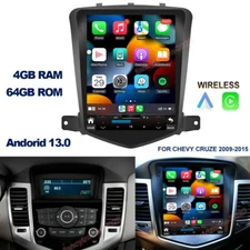 Android 13 Apple Carplay GPS 4+64GB Car Radio Stereo For Chevy Cruze 2009-2015