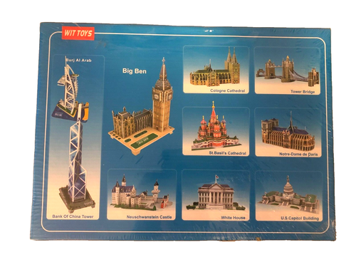 Wit Toys 3D Puzzle St. Basil Cathedral 192 Pieces # 1123-15 New Sealed - Picture 2 of 8