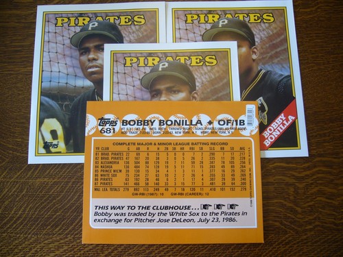 Lot of 7 - Topps Baseball 1988 Duo-Tang School Folders BONILLA CLEMENS SANDBERG - Picture 3 of 9