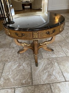 Century Furniture Round Marble Foyer Table Ebay