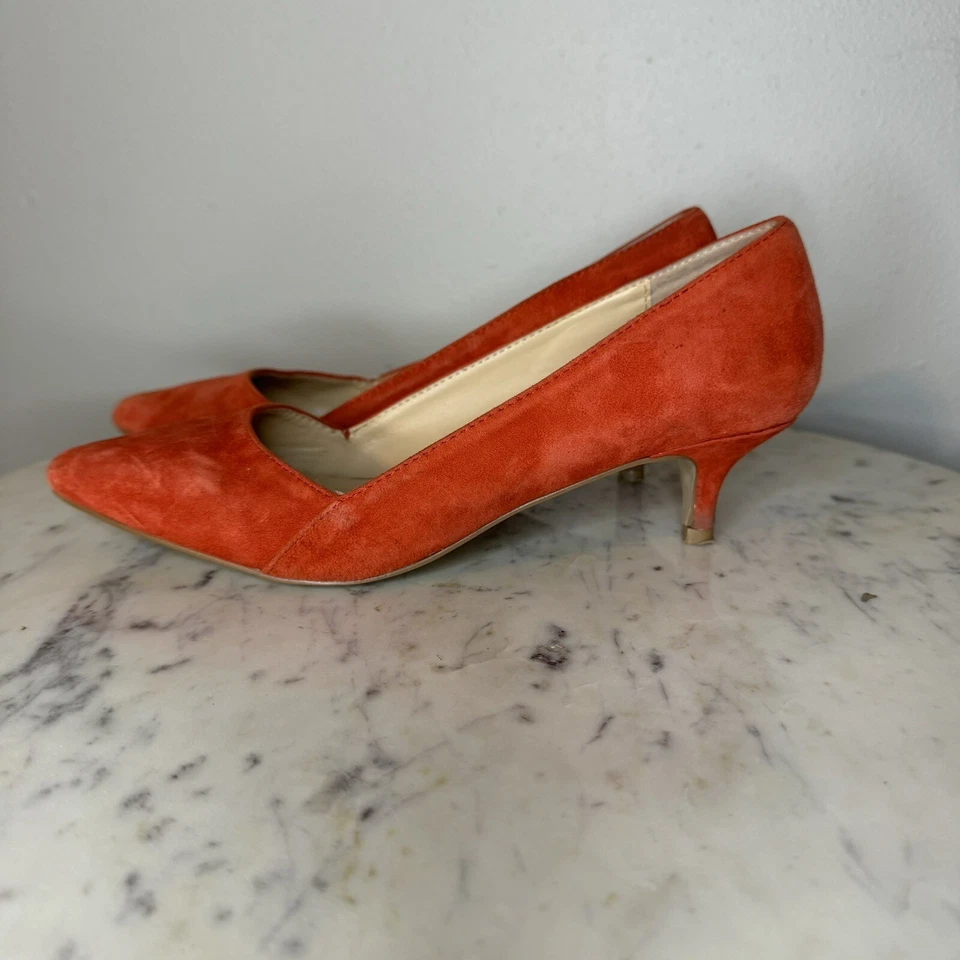 Zapatos de tacón Sole Society para mujer Desi Poppy talla 7 tacón de gatito rojo -E Foto 4 de 4