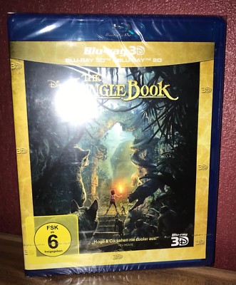 Disney The Jungle Book 3D Blu-Ray + 2D Blu-Ray / NEU