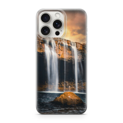 Sunny-Case Handyhülle für iphone 15 proMAX Canada Wasserfall Platte Nr.677