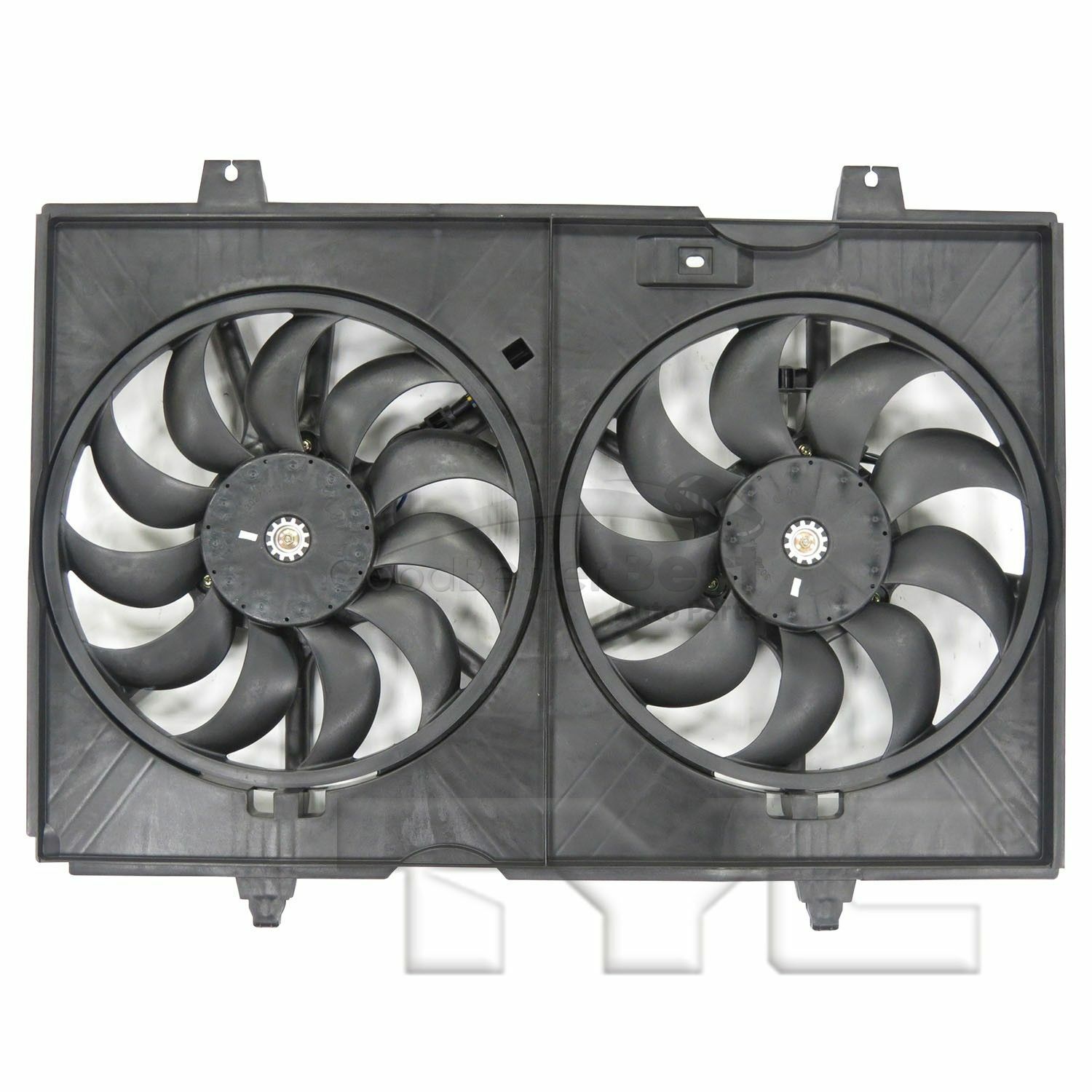 One New TYC Dual Radiator and Condenser Fan Assembly 623490 