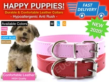 6 PACK New Pet Supplies Dogs Puppy Collar Leather Cat Leash Rope Adjustable