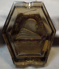 Vintage Dom Perignon Champagne Smoky Glass Logo Ashtray Dish