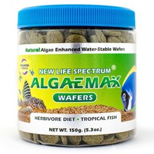 New Life Spectrum ALGAEMAX Wafers 150g Natural Algae Enhanced Fish Food Wafers