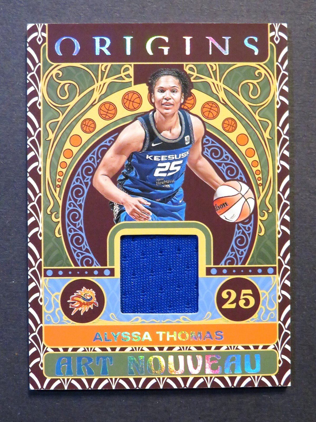 2023 Panini Origins WNBA Alyssa Thomas Art Nouveau Patch Card Sun
