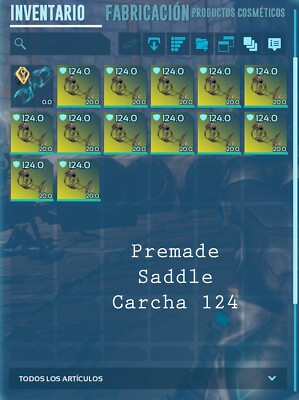 Premade Saddle Carcha 124 armor - Ark survival ascended PVE