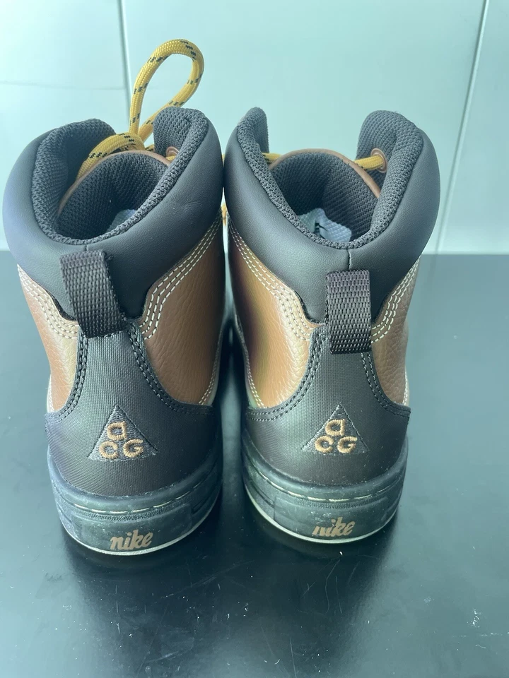 De Colección Nike ACG Woodside Niños Marrón Tostado Pato Botas Unisex Talla 3 Y 415079-200 NUEVAS Foto 3 de 4