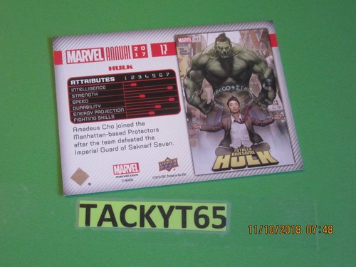 Marvel Annual 2017 tarjeta(s) base única(s) nueva(es) que eliges - Imagen 46 de 212
