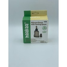 Haakaa Silicone Pouch w/ Feeding Spoon 130ml/4.5 oz 1 piece NIB