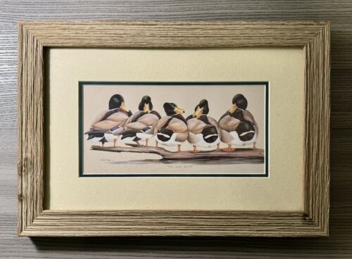 Art Lamay "The Boys" Framed Print 16" x 11" Art In Motion Ducks Waterfowl