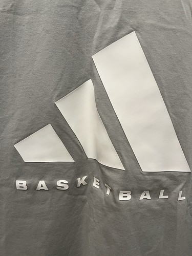 Adidas Basketball Sleeveless Crewneck Logo Shirt Metal Gray Men’s Small - Picture 2 of 7