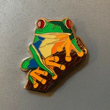 Tadpole - Red-Eyed Tree Frog Geocoin - Shiny Nickel