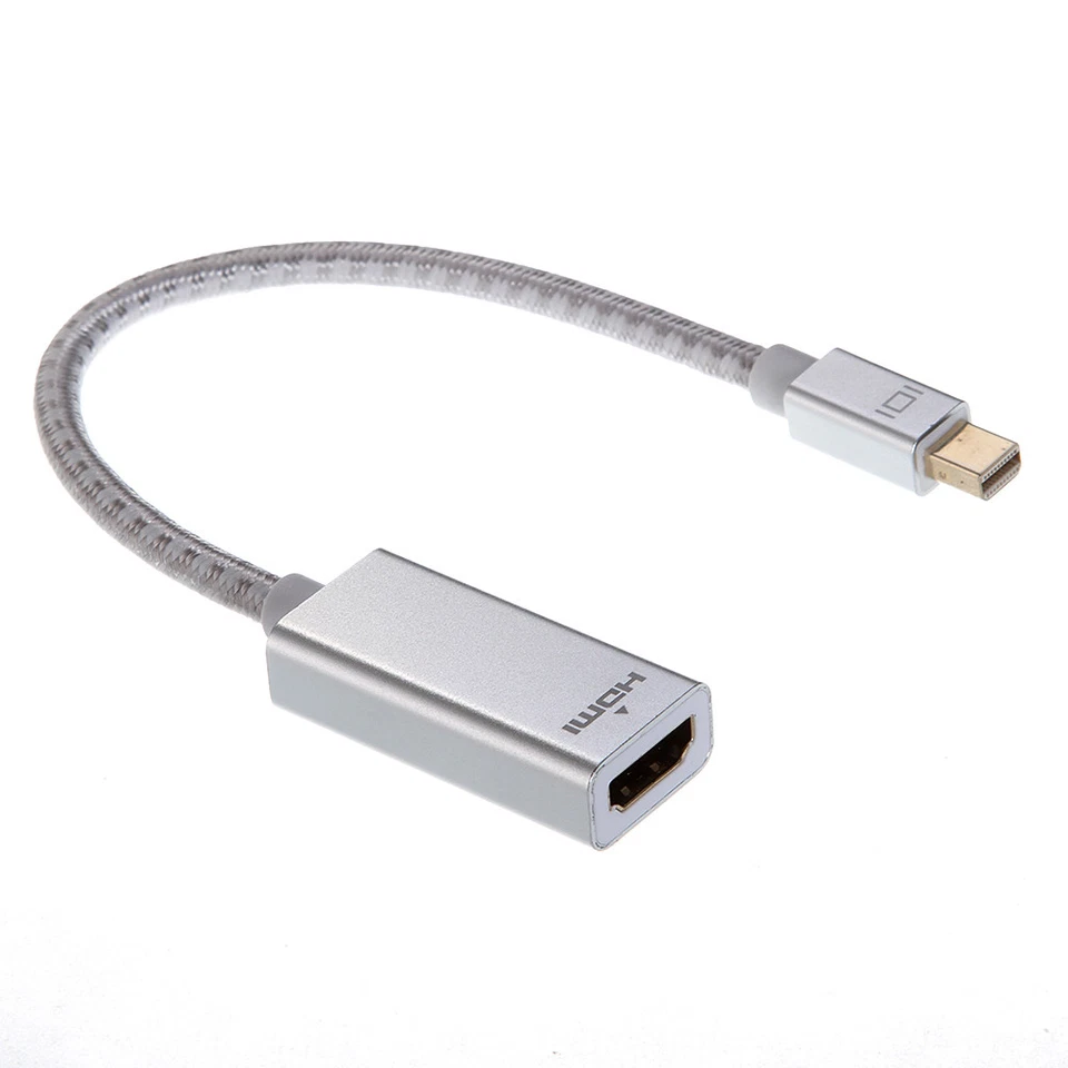 24cm Mini DP Display Port To HDMI Female Adapter Cable Code OD5.5mm For laptop - Image 2 of 4