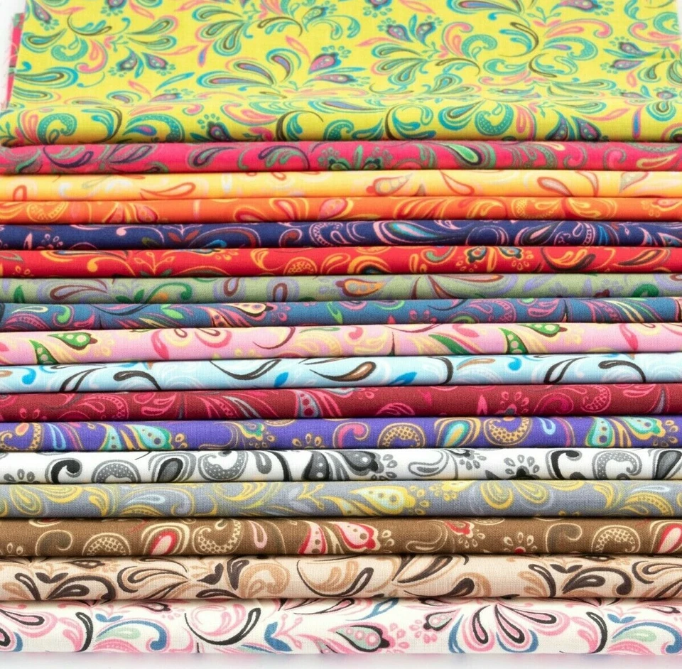 Fleur De Lis Pre Corte Charm Pack 5" Cuadrados 100% Algodón Tela Edredón 102 Piezas Foto 3 de 4