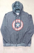 Marvel Captain America Hoody Zip Hoodie Mens Size XXL Avengers
