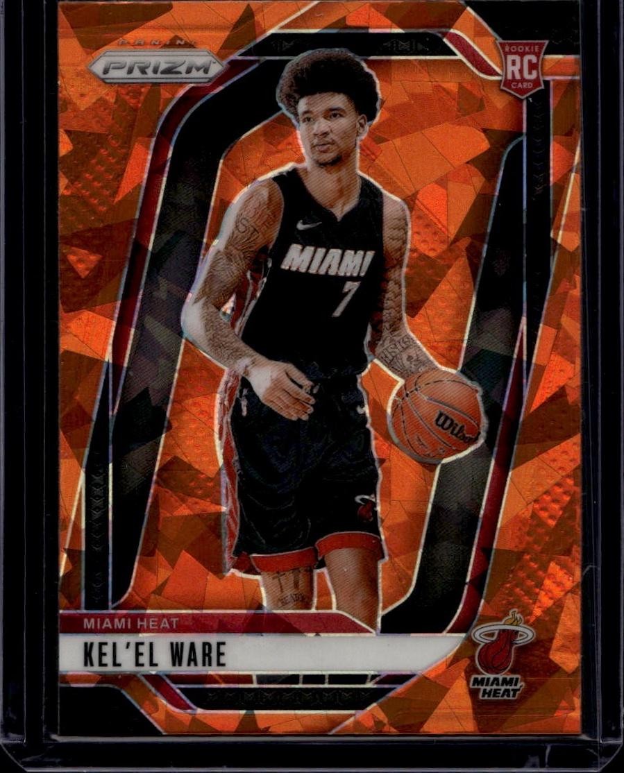 2024-25 Panini Prizm #248 Kel'el Ware Prizms Orange Ice