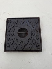 Vintage screw down metal drain cover. reclaimed