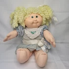 Cabbage Patch Kids Doll HM15 Lemon Blonde Popcorn Ponytails Green Eyes 1987 TLC