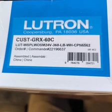 LUTRON CUST-GRX-60C , LUT-WSPLWOSM24V-360-WH-CPN6562