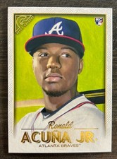 2018 Topps Gallery #140 Ronald Acuña Jr. RC Rookie Card Braves. rookie card picture