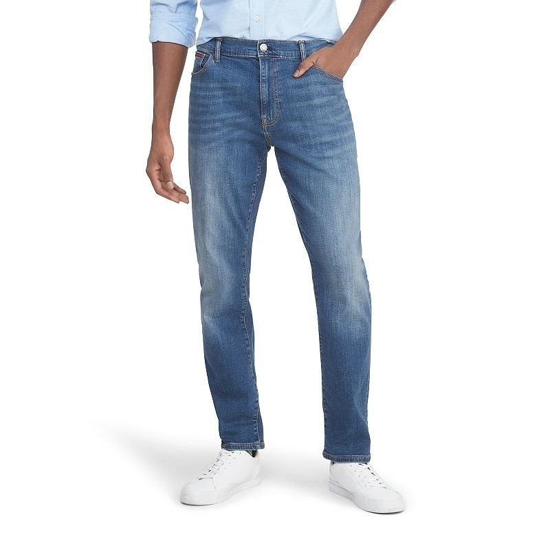 Tommy Hilfiger 34x32 NEW Dark Blue Denim Jeans Straight Stre