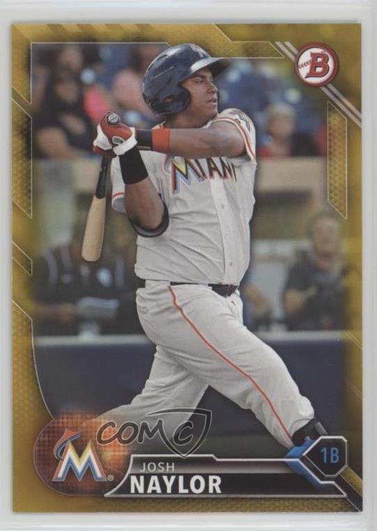 2016 Bowman Prospects Gold 30/50 Josh Naylor #BP67 fc1