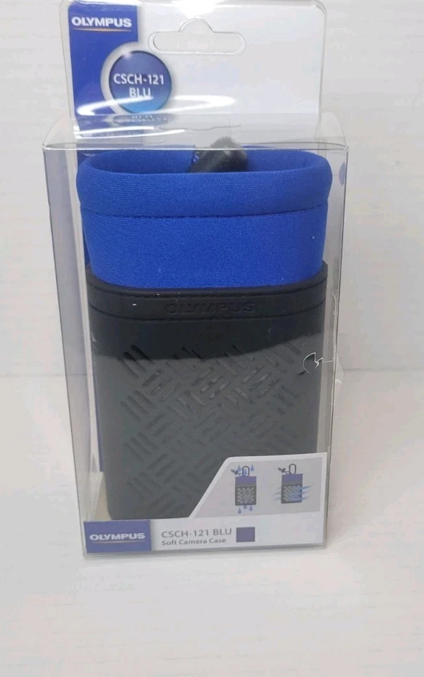 (Authentic) Olympus CSCH-121 Blue / Black Soft Camera Case - NEW IN PACK! - Image 3 of 4