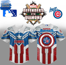 Iowa Cub X Marvel Defenders Of The Diamond Baseball Jersey