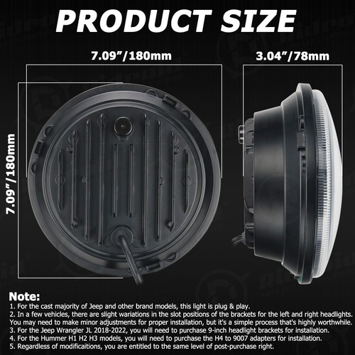 Faro LED de 7" y luces de paso de 4,5" para Honda Shadow ACE 1100 VT1100C2 750 - Imagen 2 de 20