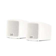 Acoustic Audio AA321W Mountable Indoor Speakers 400 Watts White Bookshelf Pair