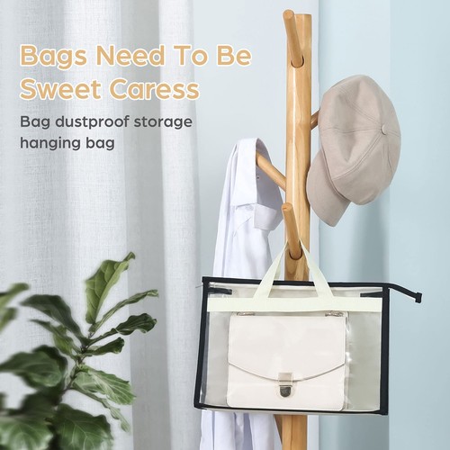 9 Pack Dust Bags for Handbags, Clear Handbag Storage, Purse Storage Organizer... - Picture 5 of 6