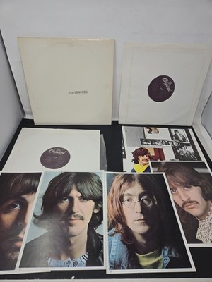 THE BEATLES WHITE ALBUM SEBX-11841 1978 2LP ''WHITE VINYL'' CAPITAL PHOTOS/POSTER