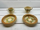 Vintage Roseville Pottery Juvenile Creamware, Rabbit and Chick