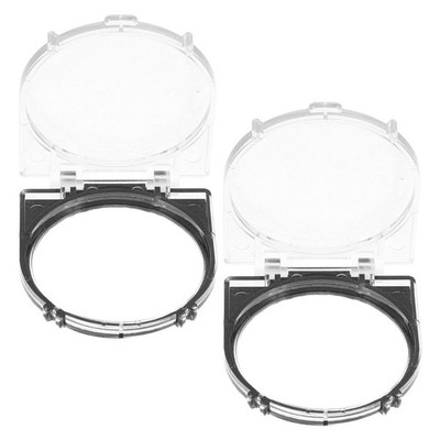 2 Pcs Power Button Protective Cover Elevator Door Push Safety Guard for