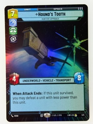 Star Wars Unlimited - Hound's Tooth Hyperspace Foil 535
