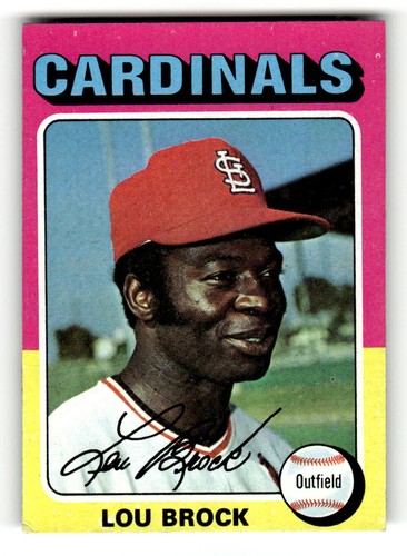 1975 Topps St. Louis Cardinals Lou Brock #540 HALL OF FAME