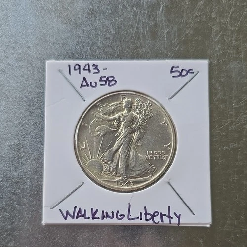 1943 Liberty Walking Half Dollar Circulated Uncertified 50C