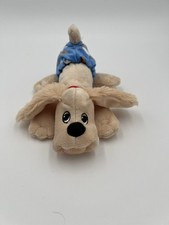Pound Puppies Newborns 8" Stuffed Plush Beige Dog with Blue Diaper 2023 Hasbro